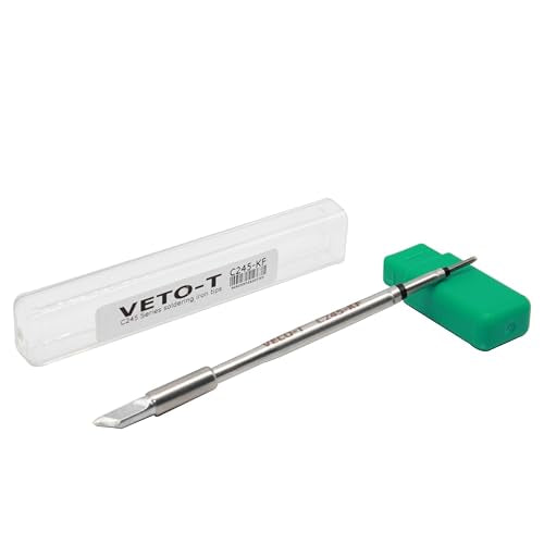 C245-KF Soldering Iron Tips,Compatible with T245 Soldering Station,Ideal for Repair Mobile Phone Motherboard Watch - style: C245-KF