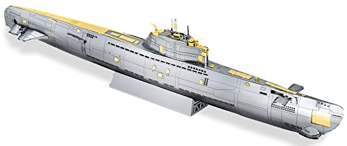 Piececool 3D Metal Puzzles for Adults, Military Submarine Metal Model Building Kits for Stress Relax, Great Christmas Birthday Gifts - color: Submarine