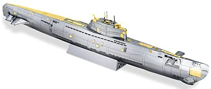 Piececool 3D Metal Puzzles for Adults, Military Submarine Metal Model Building Kits for Stress Relax, Great Christmas Birthday Gifts - color: Submarine
