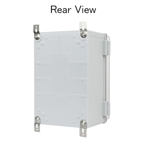 Junction Box IP65 Waterproof ABS Plastic Enclosure Hinged PC Clear Cover Electrical Project Box with Mounting Plate, Wall Brackets, Cable Glands 11.8"x 7.9" x 7.1" - color: Clear Cover, size: 11.8"x 7.9" x 7.1"
