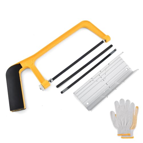 6 Inch Mini Hacksaw and Mitre Block Set - color: Yellow