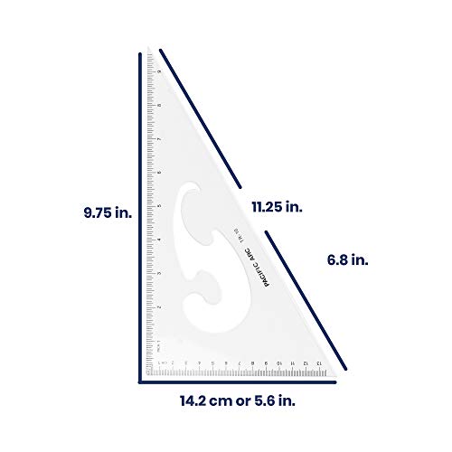 2 Pack Triangle Set 8 Inch 30/60 & 45/90 … - size: 8 Inches, style: 2 Pack