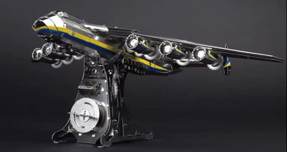 METAL-TIME ANTONOV Mriya AN-225 Official DIY Mechanical Model Kit - Cargo Aircraft 3D DIY Kit - Airplane Working Model - Ukrainian Dream