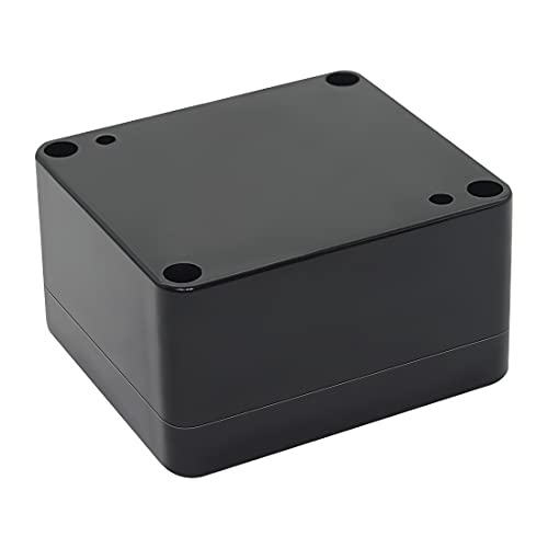LeMotech Electrical Box ABS Plastic Project Box IP65 Waterproof Junction Box Project Case Universal Enclosure for Electronics Black 2.48x 2.28x 1.37 inch(63x58x35mm)(Pack of 1) - color: Black (1 pack), size: 2.48" x 2.28" x 1.37"