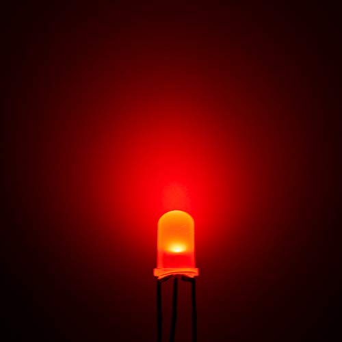 CHANZON 100 pcs 5mm Red & Blue Diffused LED Diode Lights Common Cathode - color: F) Red & Blue (Cc) (100pcs)