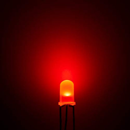 CHANZON 100 pcs 5mm Red & Blue Diffused LED Diode Lights Common Cathode - color: F) Red & Blue (Cc) (100pcs)