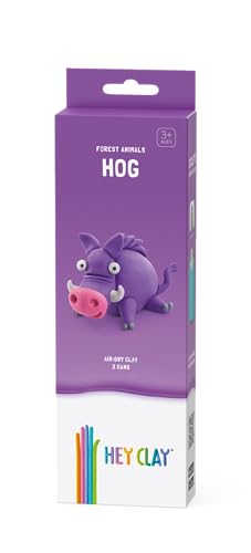 HEY CLAY Modeling Air-Dry Clay Kit for Kids Creative Gift Age 3+ (3 cans) - color: Hog