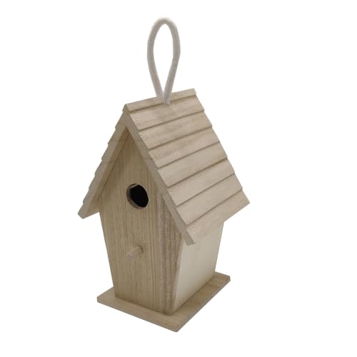 Make Market 8.5" Wood Birdhouse - Unfinished Birdhouse Made of 100% Wood, Outdoor Nesting Boxes - Bulk 8 Pack