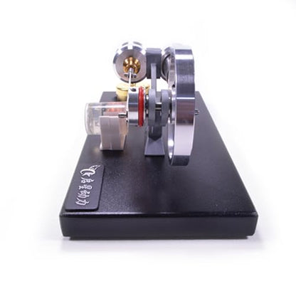 Stirling Engine Model Kit, DIY Assembly Metal Cylinder Stirling Engine Kit Generator Heat Sterling Engines Building Set with 4 LED Lights/Base, Christmas Birthday Gift - style: Type 1