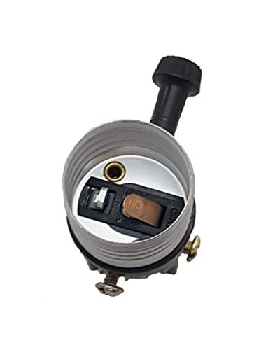 B&P Lamp® Antique Bronze Socket with Matching Cord Set and Basic Hardware - color: Antique Bronze