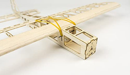 Balsa Wood Airplane R03 STICK-06 Model Aircraft, 580mm Wingspan Unassembled Flying Model Aircraft to Build, DIY RC Airplane Kit for Adults Beginners (KIT Only w/o Power System or Radio Control) - color: Kit