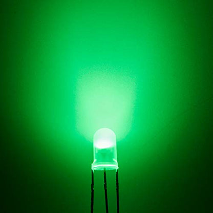 CHANZON 100 pcs 5mm Red & Green Diffused LED Diode Lights Common Anode - color: A) Red & Green (Ca) (100pcs)