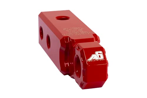 Agency 6 Recovery Hitch Shackle Block Kit 2" Receiver Block - Red - color: Red