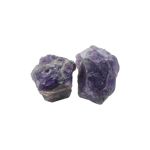 Crystals, Rocks, Jade, Crystals and Healing Stones, Witchcraft Supplies, Healing Crystals, Stones, Healing Stones, Rock Collection, Agate, Raw Stones (Amethyst, 2 Pcs) - color: Amethyst