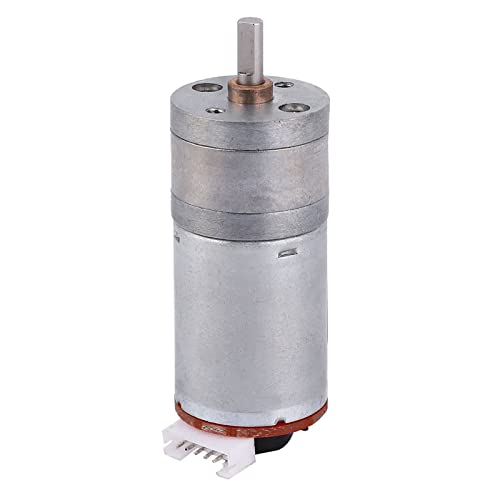 DIY Encoder Gear Motor with Mounting Bracket 65mm Wheel Kit, JGA25-371 Metal Gears DC12V for Smart Car Robot Printer Machinery Equipment (Speed 100) - size: Speed 100