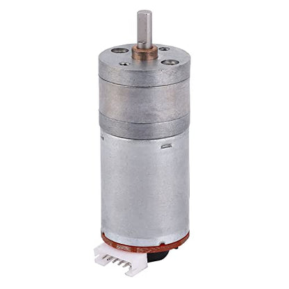 DIY Encoder Gear Motor with Mounting Bracket 65mm Wheel Kit, JGA25-371 Metal Gears DC12V for Smart Car Robot Printer Machinery Equipment (Speed 100) - size: Speed 100
