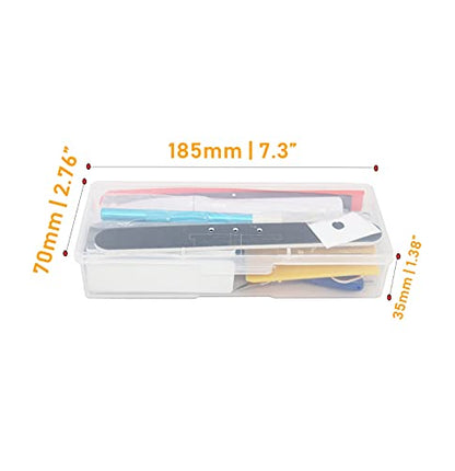 18pcs Crafts Basic Model Tool Kit, Hobby Building Tools Set with Hobby Clippers Model Tweezers for Plastic Model Car Dollhouse