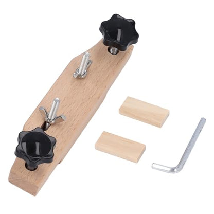 Generic Guitar Bridge Clamp, Maple Wood and Metal Guitar Bridge Holding Repair Luthier Tool with Cork Spacers and L Wrench, for Home and Repair Stores