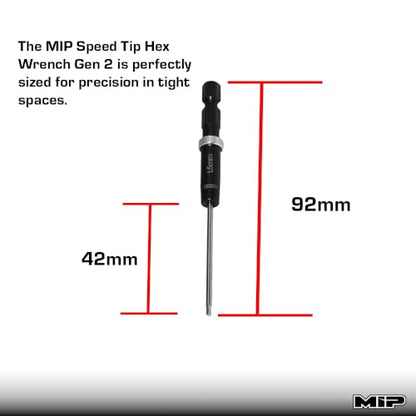 MIP RC Hex Bit Set and Tool Kit 9612 (1.5mm, 2.0mm, 2.5mm) – Hex Head Allen Wrench Drill Tools and Tool Bits for Screwdrivers, Electric Screwguns, and Power Drills For RC Cars - Made in USA - size: 1.5mm / 2.0mm / 2.5mm - Hex Set