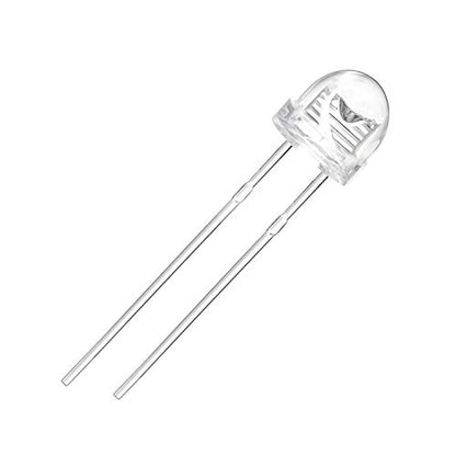CHANZON 100 pcs 5mm Red Straw Hat LED Diode Lights (DC 2V 20mA) - color: B) Red (100pcs)