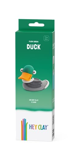 HEY CLAY Modeling Air-Dry Clay Kit for Kids Creative Gift Age 3+ (3 cans) - color: Duck