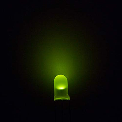 CHANZON 100 pcs 5mm Red & Yellow-Green Diffused LED Lights Common Cathode - color: D) Red & Yellow-green (Cc) (100pcs)