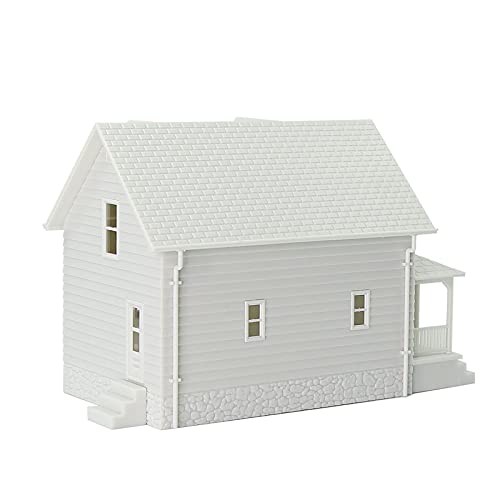 O Scale Model Blank Buildlings Kit Unassembled House for Model Train Layout JZ01JJ (O Scale-1 Unit) DIY Christmas Village Room - size: O Scale-1 unit