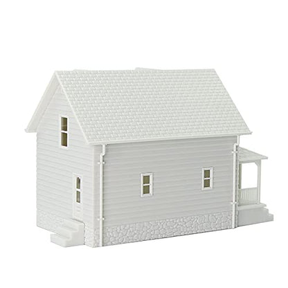 O Scale Model Blank Buildlings Kit Unassembled House for Model Train Layout JZ01JJ (O Scale-1 Unit) DIY Christmas Village Room - size: O Scale-1 unit