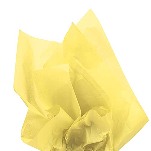 JAM PAPER Tissue Paper - Yellow - 10 Sheets/Pack - color: Yellow, size: 10 Count (Pack of 1)