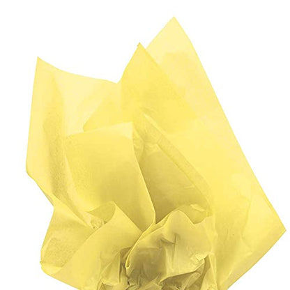 JAM PAPER Tissue Paper - Yellow - 10 Sheets/Pack - color: Yellow, size: 10 Count (Pack of 1)