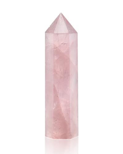 Natural Healing Crystal Wand - 2.4-2.8" Polished Gemstone Point Obelisk - Rose Quartz & Hexagonal Towers for Reiki Energy, Chakra Balancing, Meditation & Home Office Decor - Spiritual Gifts for Women - color: Colorful (Set 57)