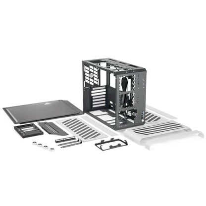 Mechanic Master C34Pro Portable Compact ATX/E-ATX Gaming PC Case Silver - color: Silver