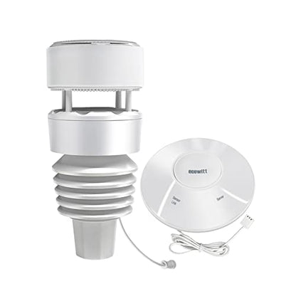 ECOWITT Wittboy Weather Station GW2001, Includes GW2000 Wi-Fi IoT Hub and WS90 7-in-1 Outdoor Solar Powered Weather Sensor, Supports WU/WeatherCloud/Wow/Ecowitt Servers, 915 MHz - style: GW2001BU