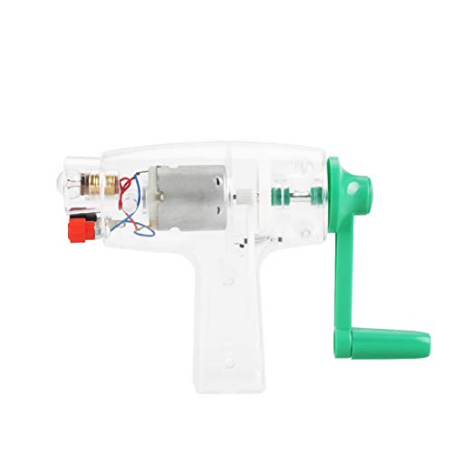 753 Hand Crank Generator,6.3V, 0.3A Hand Crank Driven Electricity Generator Mechanical Emergency Power Supply for Classroom Physics Teaching Demonstrations