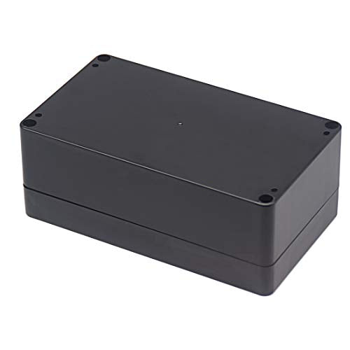 Junction Box, Zulkit Project Box IP65 Waterproof Outdoor Box ABS Plastic Electrical Boxes Electronic Enclosure Black 6.22 x 3.54 x 2.36 inch (158 x 90 x 60mm) - size: 6.22'' x 3.54'' x 2.36''(Pack of 1)