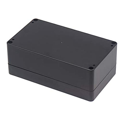 Junction Box, Zulkit Project Box IP65 Waterproof Outdoor Box ABS Plastic Electrical Boxes Electronic Enclosure Black 6.22 x 3.54 x 2.36 inch (158 x 90 x 60mm) - size: 6.22'' x 3.54'' x 2.36''(Pack of 1)
