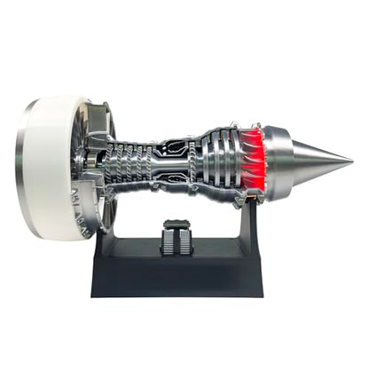 TR900 Turbofan Engine Model Kit, 28cm DIY A380 Jet Engine - color: Silver White