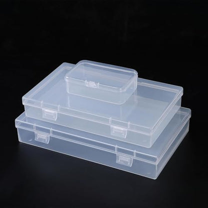 LJY 20 Clear Plastic Boxes, 3 Sizes for Hardware - color: Transparent, size: Mixed Sizes