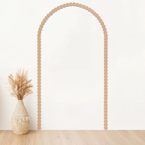 Novabright Unfinished Wood Arch Trim, 60 x 36 Inch, Round - size: 60 x 36 Inch, style: Round