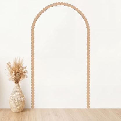 Novabright Unfinished Wood Arch Trim, 60 x 36 Inch, Round - size: 60 x 36 Inch, style: Round