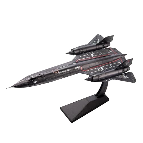 Piececool 3D Metal Puzzles for Adults, Metal Aircraft Model Kits, Military Airplane Model Kit to Build for Men Hobbies Great Birthday Gifts - style: SR-71 Blackbird