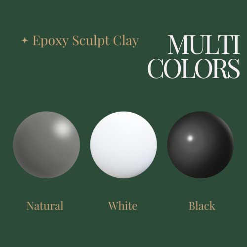 AB Epoxy Sculpt Clay, with Tools, Natural Color, 2 Part (A & B) 2 Pound - color: NARUTAL, size: 2 Pound