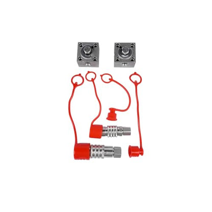 2pcs 3-Way Hydraulic Diverter Valve Kit Fits 1-2 Ton Chinese Mini Excavator