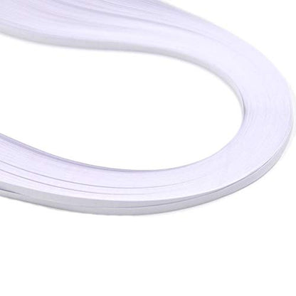 ODETOJOY White Quilling Paper Strips 7mm x 54cm 120pcs for Paper Quilling, Card Making, Scrapbooking Crafts - size: 7mm