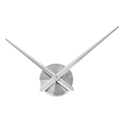 AILILIFE 3D Clock Hands, DIY Large Clock Movement Mechanism with 12 Inch Long Spade Hand, 3D Wall Clocks Home Decor - color: Alat001-silver