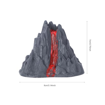 Garneck 10Pcs Simulation Volcano Toy Model - 3.14 Inch Realistic Mini Plastic Volcano Model Dinosaur World Scene Figurine Ornament for Science Experiments Fish Tank Aquarium Fairy Garden Landscape De