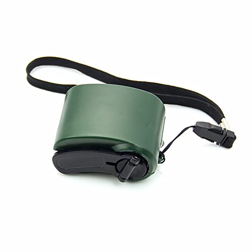 Portable Hand Crank Generator, 5V USB Charger for Cell Phone - color: Green