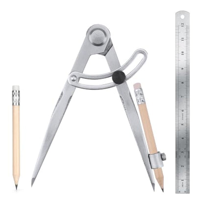 Geometry Compass Set, Metal Circle Drawing Tool Kit