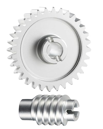 Upgrade Aluminum Alloy Drive and Worm Gear Kit Compatible with LiftMaster Craftsman Chamberlain Master Mechanic Garage Master Door Opener Access System Replace# 41A2817 41C4220 41C4220A