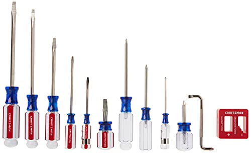 CRAFTSMAN Screwdriver Set, Assorted, 12Piece (CMHT65044) - size: 12 Count (Pack of 1)